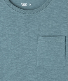 tee-shirt a manches longues avec poche poitrine garcon gris tee-shirtsG623001_2