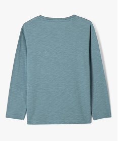 tee-shirt a manches longues avec poche poitrine garcon gris tee-shirtsG623001_3