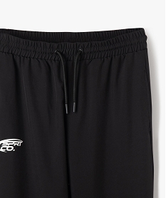 pantalon de sport en toile parachute garcon noir standardG623701_2
