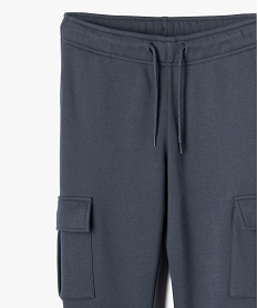 pantalon de jogging coupe cargo garcon bleu pantalonsG623901_2