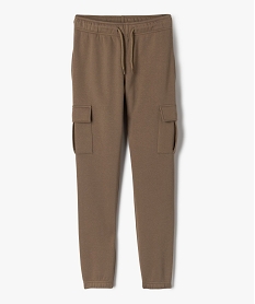 GEMO Pantalon de jogging coupe cargo garçon Brun