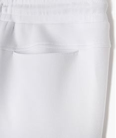 pantalon de jogging avec liseres contrastants garcon blancG624401_3