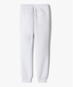pantalon de jogging avec liseres contrastants garcon blancG624401_4