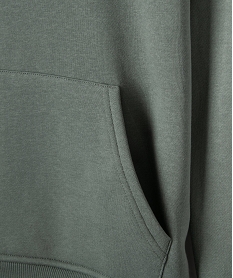 sweat molletonne a capuche garcon kaki standard sweatsG624801_2