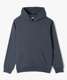GEMO Sweat molletonné à capuche garçon Bleu
