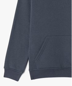 sweat molletonne a capuche garcon bleu sweatsG624901_2