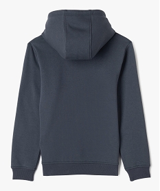 sweat molletonne a capuche garcon bleu sweatsG624901_4