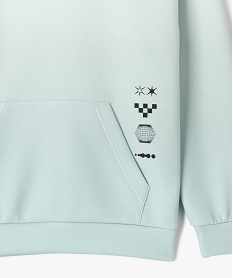 sweat de sport a capuche garcon vert sweatsG625101_2