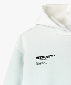 sweat de sport a capuche garcon vert sweatsG625101_3