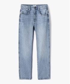 jean loose aspect use avec taille ajustable garcon blanc chine jeansG626301_3