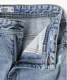 jean loose aspect use avec taille ajustable garcon blanc chine jeansG626301_4