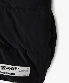 doudoune sans manches a col montant garcon noirG631201_2