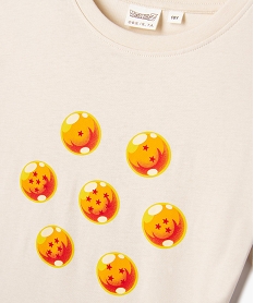 tee-shirt manches courtes a motif manga garcon - dragon ball z beige tee-shirtsG631401_2