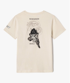 tee-shirt manches courtes a motif manga garcon - dragon ball z beige tee-shirtsG631401_3