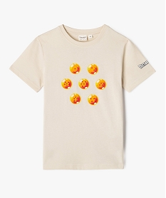 tee-shirt manches courtes a motif manga garcon - dragon ball z beige tee-shirtsG631401_4