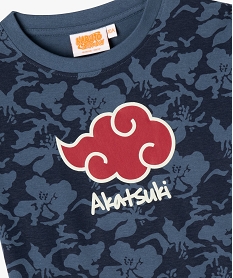 tee-shirt manches courtes a motif manga garcon - naruto shippuden bleu standard tee-shirtsG631801_2