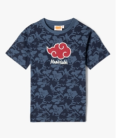tee-shirt manches courtes a motif manga garcon - naruto shippuden bleu standard tee-shirtsG631801_4