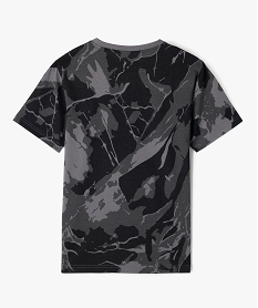 tee-shirt manches courtes imprime avec motif poitrine garcon gris standard tee-shirtsG632401_3
