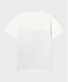tee-shirt manches courtes tricolore avec poche poitrine garcon bleu standard tee-shirtsG634601_3