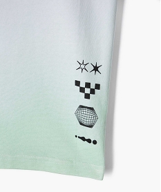 tee-shirt manches courtes coloris tie and dye garcon blanc tee-shirtsG634701_2