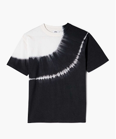 GEMO Tee-shirt manches courtes motif tie and dye garçon noir standard
