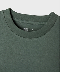 tee-shirt manches courtes et col rond garcon vert tee-shirtsG635401_2