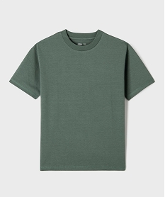 tee-shirt manches courtes et col rond garcon vert tee-shirtsG635401_4