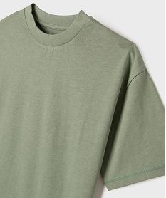 tee-shirt manches courtes et col rond garcon vert standard tee-shirtsG635601_2