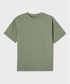 tee-shirt manches courtes et col rond garcon vert standard tee-shirtsG635601_4