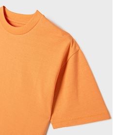 tee-shirt manches courtes et col rond garcon orange standard tee-shirtsG635701_2
