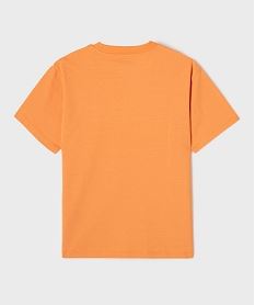 tee-shirt manches courtes et col rond garcon orange standard tee-shirtsG635701_3