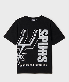 tee-shirt manches courtes inscription san antonio garcon - nba noir standard tee-shirtsG636201_4