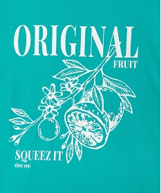 tee-shirt manches courtes a motif estival garcon bleu tee-shirtsG636601_2