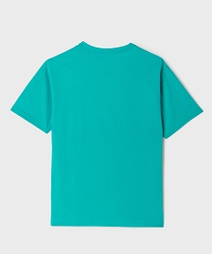 tee-shirt manches courtes a motif estival garcon bleu tee-shirtsG636601_3