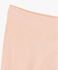 legging long en maille cotelee extensible fille roseG638001_2