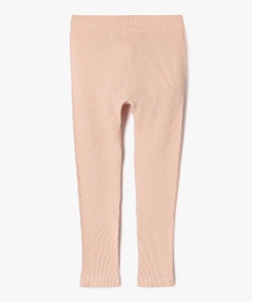 legging long en maille cotelee extensible fille roseG638001_4