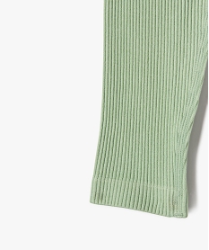 legging long en maille cotelee extensible fille vert standardG638101_3