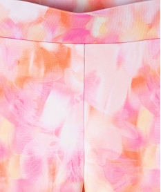 legging de sport long en maille tie-and-dye fille orange standardG638301_2