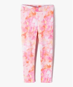 legging de sport long en maille tie-and-dye fille orange standardG638301_4