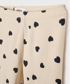 legging long a motif fleuri avec taille elastiquee fille multicoloreG638701_2