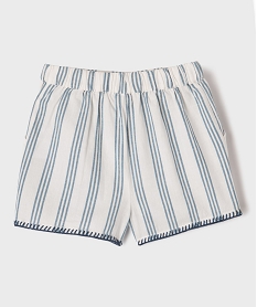short large en coton et lin fille imprime shortsG640701_4