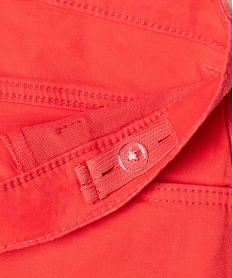 short en coton stretch avec revers fille rose shortsG640901_2