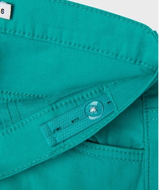 short en coton stretch avec revers fille bleu shortsG641101_3