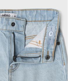 short en jean a revers taille ajustable fille blanc chine shortsG641701_2