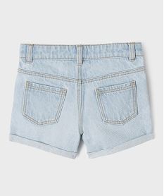 short en jean a revers taille ajustable fille blanc chine shortsG641701_3