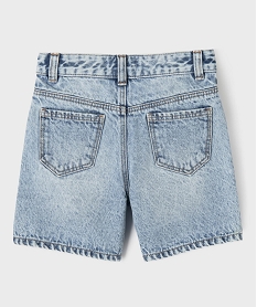 short en jean delave bleached fille blanc chine shortsG641801_3