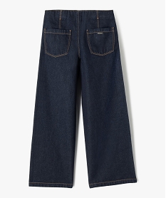 jean wide leg a taille haute reglable fille - lulucastagnette bleu standard jeansG644401_3