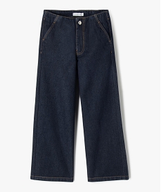 jean wide leg a taille haute reglable fille - lulucastagnette bleu standard jeansG644401_4