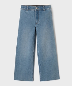 jean wide leg avec taille ajustable fille bleu vif jeansG644701_4