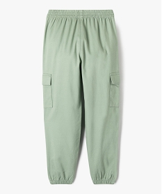 pantalon cargo avec taille elastique fille vert standard pantalonsG644901_3